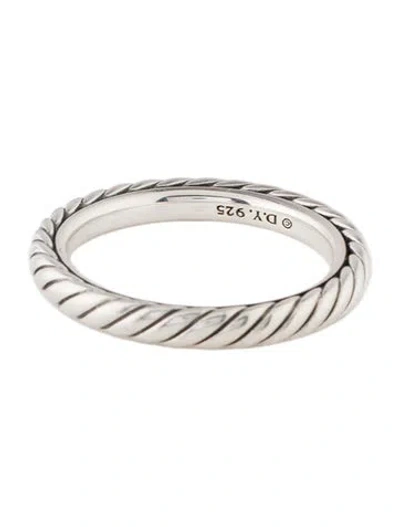 Pre-owned David Yurman Cable Collectibles® Stack Ring In Multicolor
