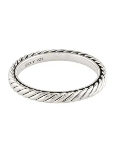 Pre-owned David Yurman Cable Collectibles Stacking Band In Multi