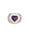 DAVID YURMAN DAVID YURMAN CABLE COLLECTION 14K & SILVER AMETHYST RING (AUTHENTIC PRE-OWNED)