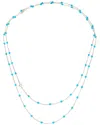 David Yurman Cable Collection Silver Turquoise Toggle Necklace (authentic )