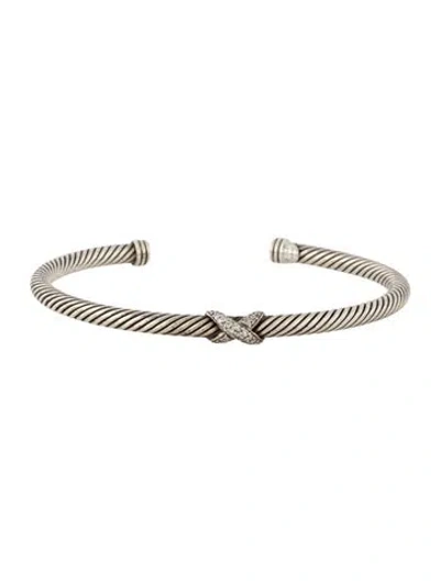 Pre-owned David Yurman Cable Flex® X Station Bracelet, 7" In Multi