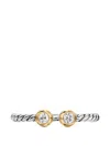 David Yurman Cable Open Round Ring In Silver