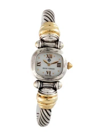Pre-owned David Yurman Cable Watch, 20mm In Multi