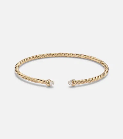 David Yurman Cablespira Flex Micro 18kt Gold (750/1000) Bracelet With Diamonds