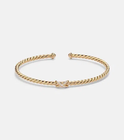 David Yurman Cablespira Flex X Micro 18kt Gold (750/1000) Bracelet With Diamonds