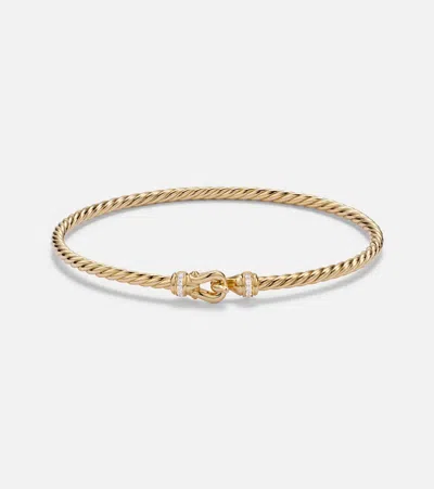 David Yurman Cablespira Micro 18kt Gold (750/1000) Bracelet With Diamonds