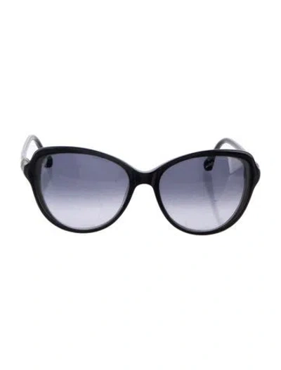 Pre-owned David Yurman Cat-eye Gradient Sunglasses In Black