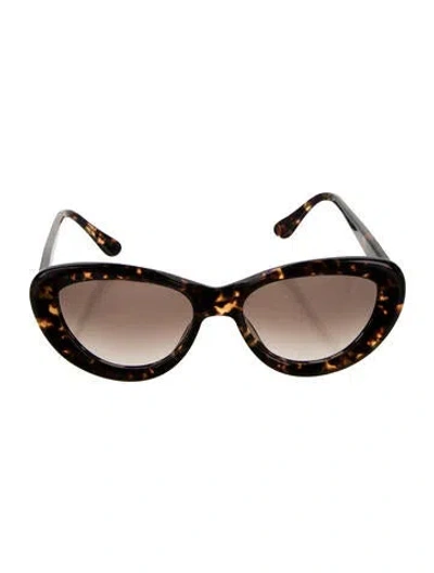 Pre-owned David Yurman Cat-eye Gradient Sunglasses In Brown