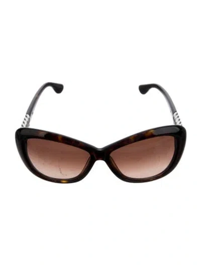 Pre-owned David Yurman Cat-eye Tinted Sunglasses In Brown