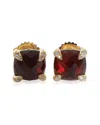 David Yurman Chatelaine 18k 0.10 Ct. Tw. Diamond Earrings (authentic Pre-loved) In Red
