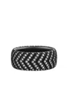 David Yurman Chevron Band Ring In Black