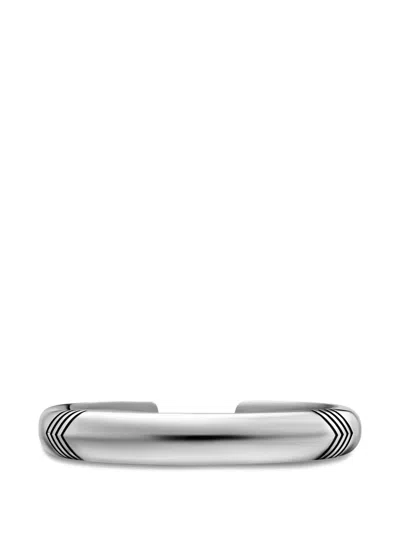 David Yurman Chevron Bold Cuff Bracelet In Silver