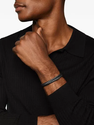 David Yurman Chevron Flex Bracelet In Green