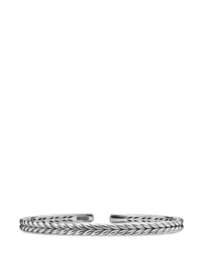 David Yurman Chevron Flex Bracelet In Metallic
