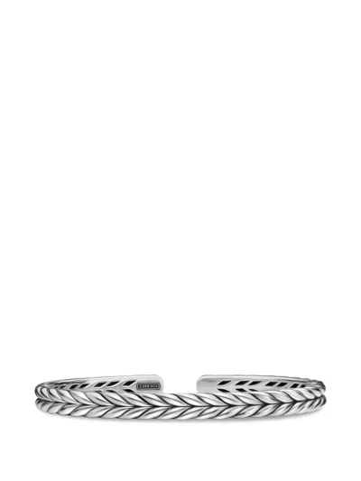 David Yurman Chevron Flex Bracelet In Metallic