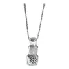 David Yurman Chiclet Diamond Pendant In Sterling Silver 0.45 Ctw In Silver