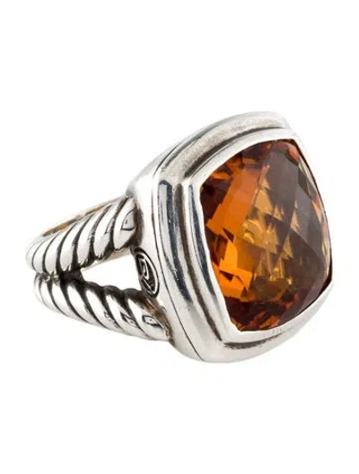 Pre-owned David Yurman Citrine Albion Ring In Multi
