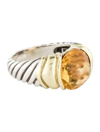 Pre-owned David Yurman Citrine Cocktail Ring In Multi