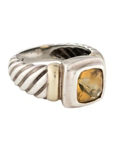 Pre-owned David Yurman Citrine Cocktail Ring In Multicolor