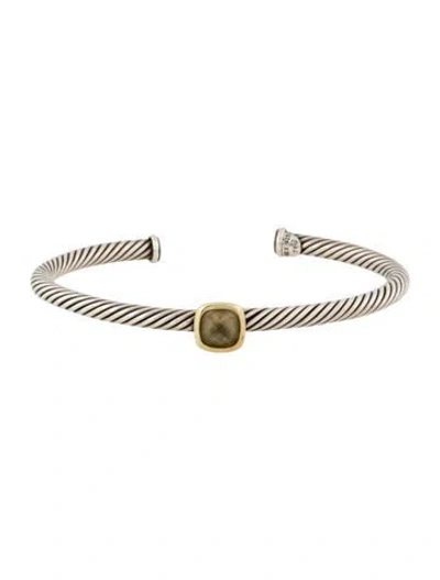 Pre-owned David Yurman Citrine Noblesse Cuff Bracelet, 6.5" In Multi