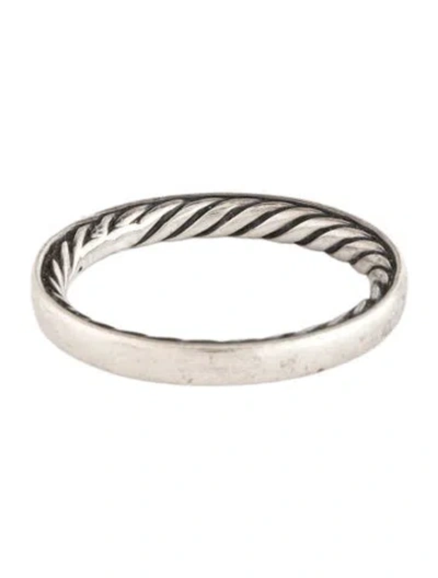 Pre-owned David Yurman Classic Band Ring In Multicolor