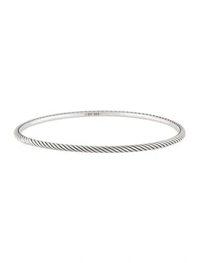 Pre-owned David Yurman Classic Cable Bangle, 8.25" In Multi