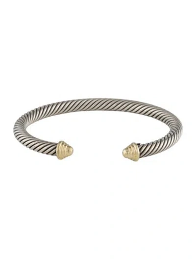 Pre-owned David Yurman Classic Cable Bracelet, 6" In Multi
