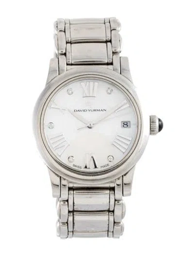 Pre-owned David Yurman Classic Watch, 19mm In Multicolor