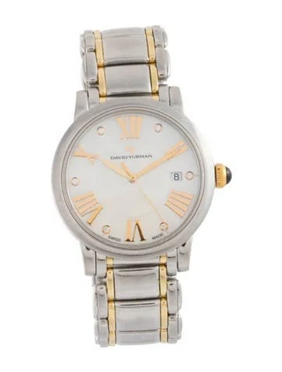 Pre-owned David Yurman Classic Watch, 38mm In Multicolor