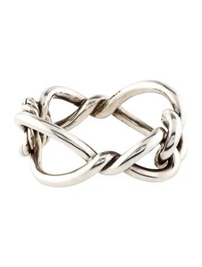Pre-owned David Yurman Continuance Bold Twisted Bracelet, 6" In Multi