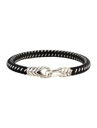 Pre-owned David Yurman Cord Bracelet, 7.5" In Black