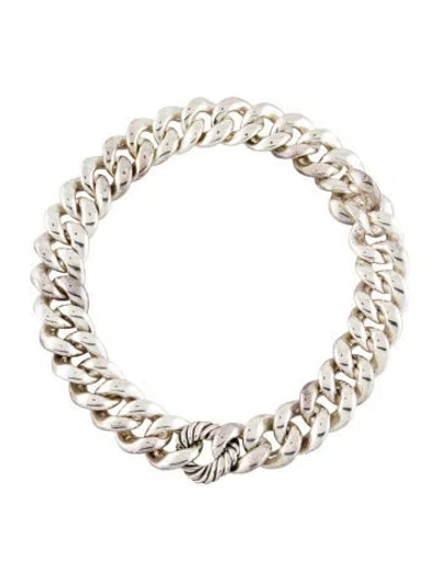 Pre-owned David Yurman Cordelia Curb Chain Link Necklace, 18.5" In Multi