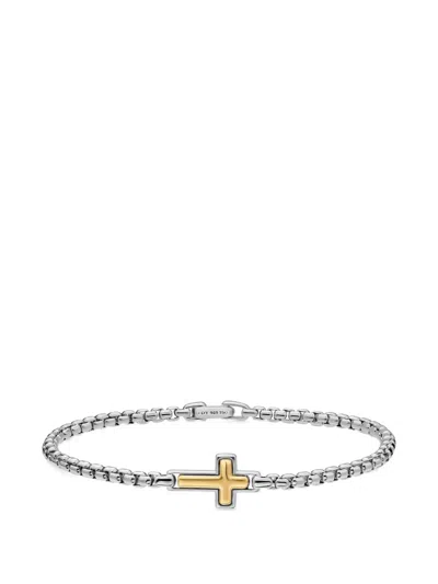 David Yurman Cross Station Bracelet In Silver