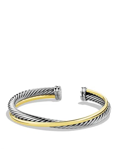 DAVID YURMAN CROSSOVER CUFF WITH GOLD,B06772 S8M