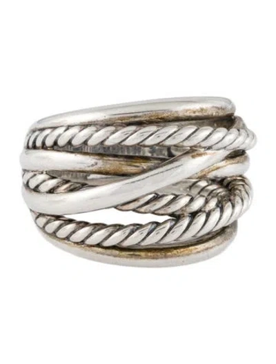 Pre-owned David Yurman Crossover Ring In Multi