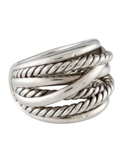 Pre-owned David Yurman Crossover Ring In Multi