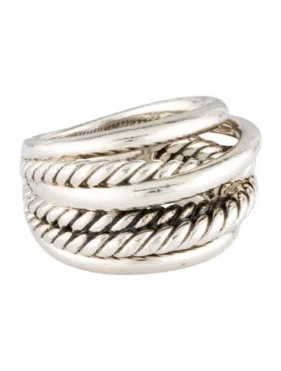Pre-owned David Yurman Crossover Ring In Multi