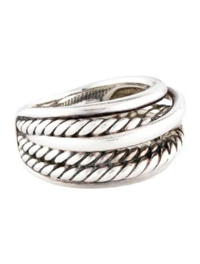Pre-owned David Yurman Crossover Ring In Multicolor