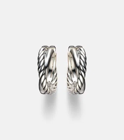 David Yurman Crossover Sterling Silver Hoop Earrings