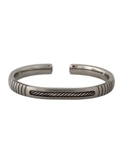 Pre-owned David Yurman Cuff Bracelet, 8" In Multicolor