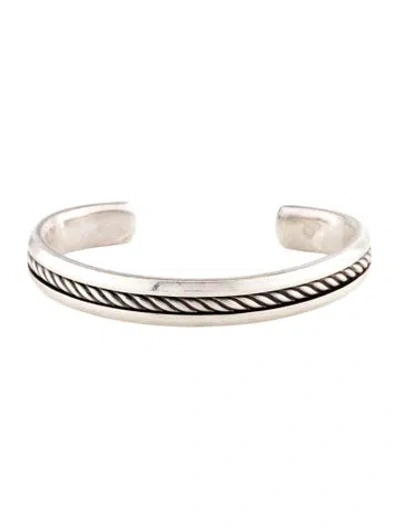 Pre-owned David Yurman Cufff Bracelet, 7" In Multi