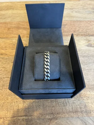 Pre-owned David Yurman Curb Chain Bracelet In Silver