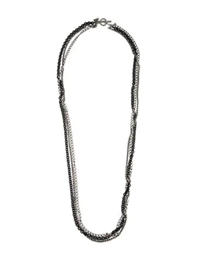 Pre-owned David Yurman Curb Chain Multi-strand Toggle Necklace, 36", 36"