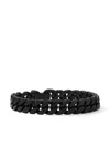 David Yurman Curb Chain Titanium Bracelet In Black