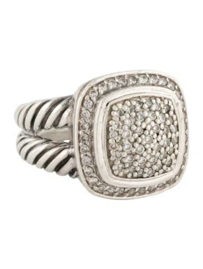 Pre-owned David Yurman Diamond Albion Cocktail Ring In Multi