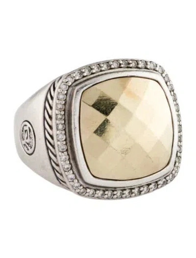 Pre-owned David Yurman Diamond Albion Cocktail Ring In Multi