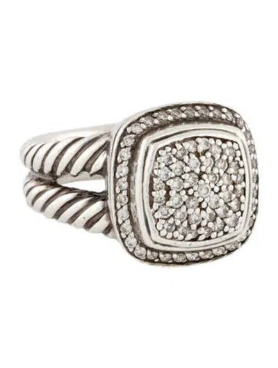 Pre-owned David Yurman Diamond Albion Ring In Multi
