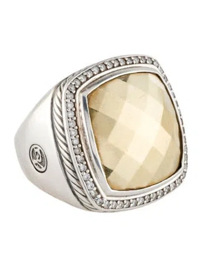 Pre-owned David Yurman Diamond Albion Ring In Multi