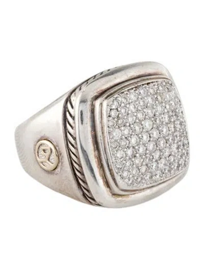 Pre-owned David Yurman Diamond Albion Ring In Multi