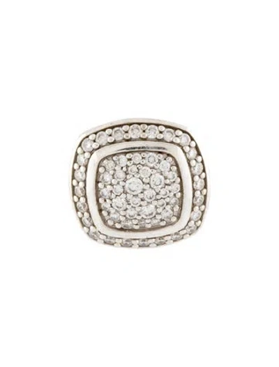 Pre-owned David Yurman Diamond Albion® Stud Single Earring In Multi